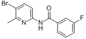 BENZAMIDE, N-(5-BROMO-6-METHYL-2-PYRIDINYL)-3-FLUORO Structure