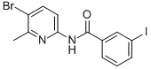 N-(5-BROMO-6-METHYL-2-PYRIDINYL)-3-IODO-BENZAMIDE Struktur