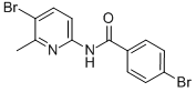 BENZAMIDE, 4-BROMO-N-(5-BROMO-6-METHYL-2-PYRIDINYL)- Struktur