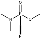 N,N-ジメチルホスホルアミドシアニド酸メチル 化学構造式