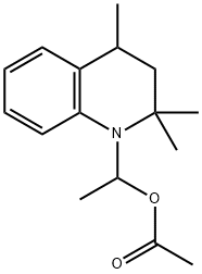 3,4-dihydro-2,2,4-trimethyl-2H-quinoline-1-ethyl acetate Struktur