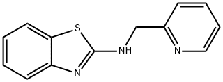 N-(PYRIDIN-2-YLMETHYL)-1,3-BENZOTHIAZOL-2-AMINE 结构式