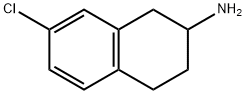 2-アミノ-7-クロロ-1,2,3,4-テトラヒドロナフタレン HCL 化学構造式