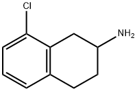 8-CHLORO-1,2,3,4-TETRAHYDRO-NAPHTHALEN-2-YLAMINE HYDROCHLORIDE 化学構造式