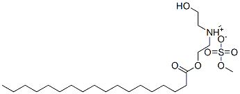 (2-hydroxyethyl)(methyl)[2-(stearoyloxy)ethyl]ammonium methyl sulphate,63833-73-8,结构式