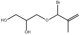 3-(1-Bromo-2-methylallyloxy)-1,2-propanediol Struktur