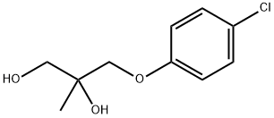 3-(p-クロロフェノキシ)-2-メチル-1,2-プロパンジオール 化学構造式