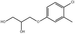 3-(4-クロロ-m-トリルオキシ)-1,2-プロパンジオール 化学構造式