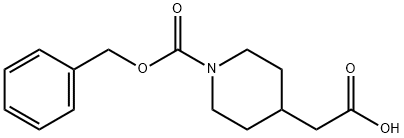 N-CBZ-4-PIPERIDINEACETIC ACID Struktur