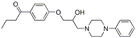 4'-[2-Hydroxy-3-(4-phenyl-1-piperazinyl)propoxy]butyrophenone 结构式
