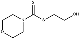 4-Morpholinecarbodithioic acid, 2-hydroxyethyl ester,63868-54-2,结构式