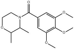 2,3-Dimethyl-4-(3,4,5-trimethoxybenzoyl)morpholine,63868-63-3,结构式