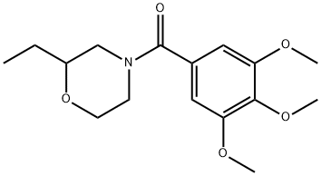 2-Ethyl-4-(3,4,5-trimethoxybenzoyl)morpholine,63868-66-6,结构式