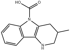 1,2,3,4-Tetrahydro-3-methyl-5H-pyrido[3,2-b]indole-5-carboxylic acid,63869-96-5,结构式