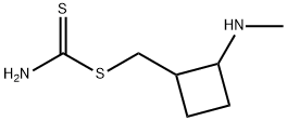 Dithiocarbamic acid [2-(methylamino)cyclobutyl]methyl ester Structure
