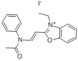 2-(BETA-ANILINO)VINYL-3-ETHYL BENZOXAZOLIUM IODIDE Structure