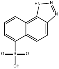 1H-naphtho[1,2-d]triazole-6-sulphonic acid,63870-37-1,结构式