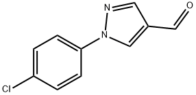 1-(4-クロロフェニル)-1H-ピラゾール-4-カルブアルデヒド 化学構造式