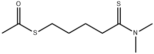 Ethanethioic  acid,  S-[5-(dimethylamino)-5-thioxopentyl]  ester Struktur