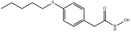 p-(Pentylthio)phenylacetohydroxamic acid Structure
