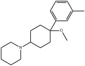 1-(4-Methoxy-4-m-tolylcyclohexyl)piperidine,63885-11-0,结构式