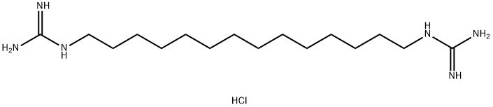 N,N'''-1,14-tetradecanediylbisguanidine dihydrochloride Structure