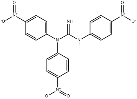 1,1,3-トリス(p-ニトロフェニル)グアニジン 化学構造式