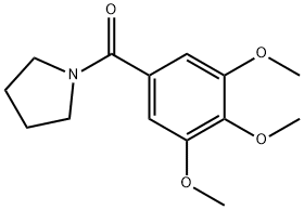 1-(3,4,5-Trimethoxybenzoyl)pyrrolidine Struktur