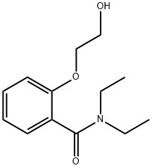 N,N-DIETHYL-2-(2'-HYDROXYETHOXY)BENZAMIDE Struktur