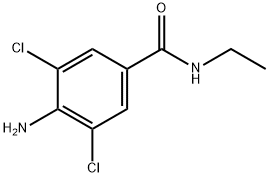 4-Amino-3,5-dichloro-N-ethylbenzamide Struktur