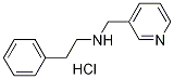 Phenethyl-pyridin-3-ylmethyl-amine hydrochloride 化学構造式