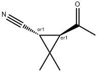 시클로프로판카르보니트릴,3-아세틸-2,2-디메틸-,트랜스-(9CI)