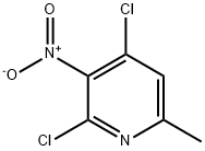 2,4-二氯-6-甲基-3-硝基吡啶,63897-12-1,结构式