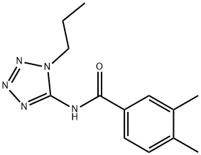 Benzamide, 3,4-dimethyl-N-(1-propyl-1H-tetrazol-5-yl)- (9CI) 结构式