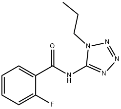 Benzamide, 2-fluoro-N-(1-propyl-1H-tetrazol-5-yl)- (9CI) 化学構造式