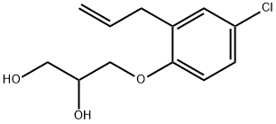 3-(2-Allyl-4-chlorophenoxy)-1,2-propanediol,63905-19-1,结构式
