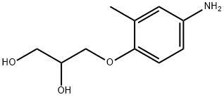 3-(4-Amino-o-tolyloxy)-1,2-propanediol Struktur