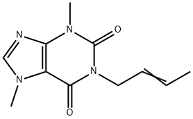 1-(2-Butenyl)-3,7-dimethyl-1H-purine-2,6(3H,7H)-dione Structure