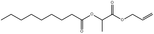 2-O-Nonanoyllactic acid allyl ester Struktur