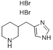 3-(1H-IMIDAZOL-4-YLMETHYL)PIPERIDINE 2HBR 化学構造式