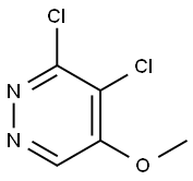 3,4-dichloro-5-methoxypyridazine 化学構造式