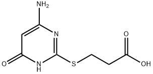 3-[(6-Amino-1,4-dihydro-4-oxopyrimidin-2-yl)thio]propanoic acid