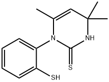 3,4-Dihydro-1-(2-mercaptophenyl)-4,4,6-trimethyl-2(1H)-pyrimidinethione Struktur