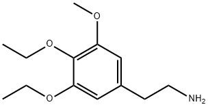 3,4-Diethoxy-5-methoxyphenethylamine 结构式
