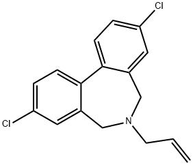 6-Allyl-6,7-dihydro-3,9-dichloro-5H-dibenz[c,e]azepine Structure