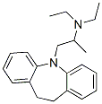 5-[2-(Diethylamino)propyl]-10,11-dihydro-5H-dibenz[b,f]azepine Structure