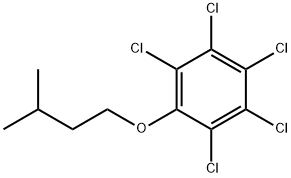 イソペンチルペンタクロロフェニルエーテル 化学構造式