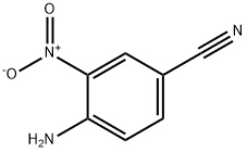3-ニトロ-4-アミノベンゾニトリル 化学構造式