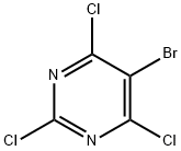 5-ブロモ-2,4,6-トリクロロピリミジン 化学構造式
