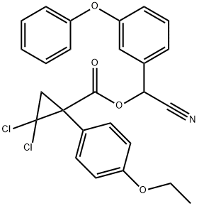 α-シアノ-3-フェノキシベンジル=2,2-ジクロロ-1-(4-エトキシフェニル)-1-シクロプロパンカルボキシラート